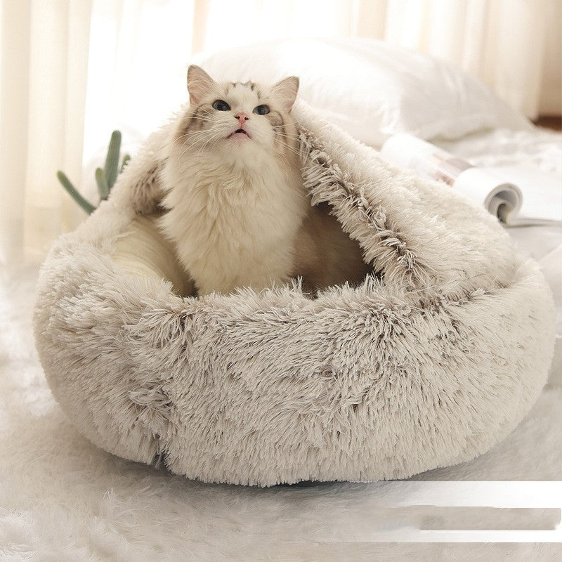 Soft Warm Velvet Pet Cave Nest Bed: The Ultimate Comfort for Your Furry Friends
